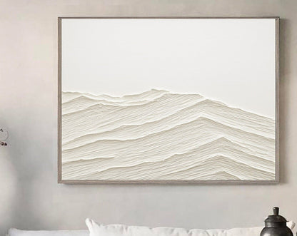 Tranquil Waves in Soft Tones | Elegant Oil Painting for Serene Home Decor