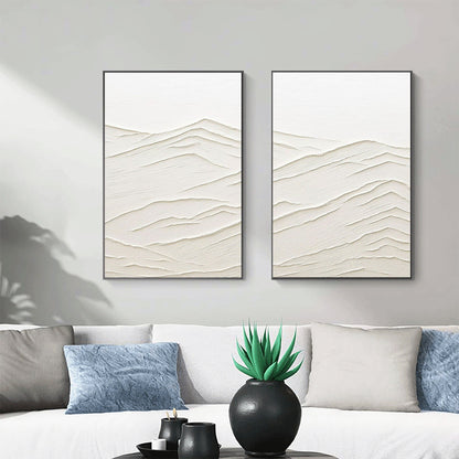 Serene Mountain Landscape Oil Painting Set for Modern Home Decor