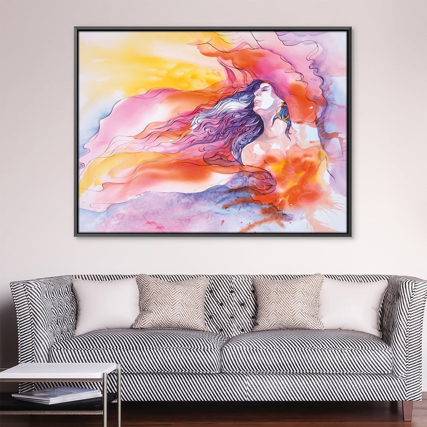 Vibrant Abstract Expressionism Oil Painting for Modern Home Decor