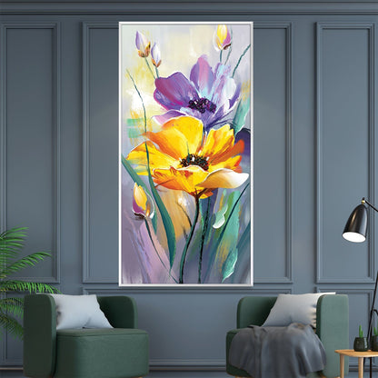 Vibrant Floral Oil Painting of Spring Blooms for Home Decor