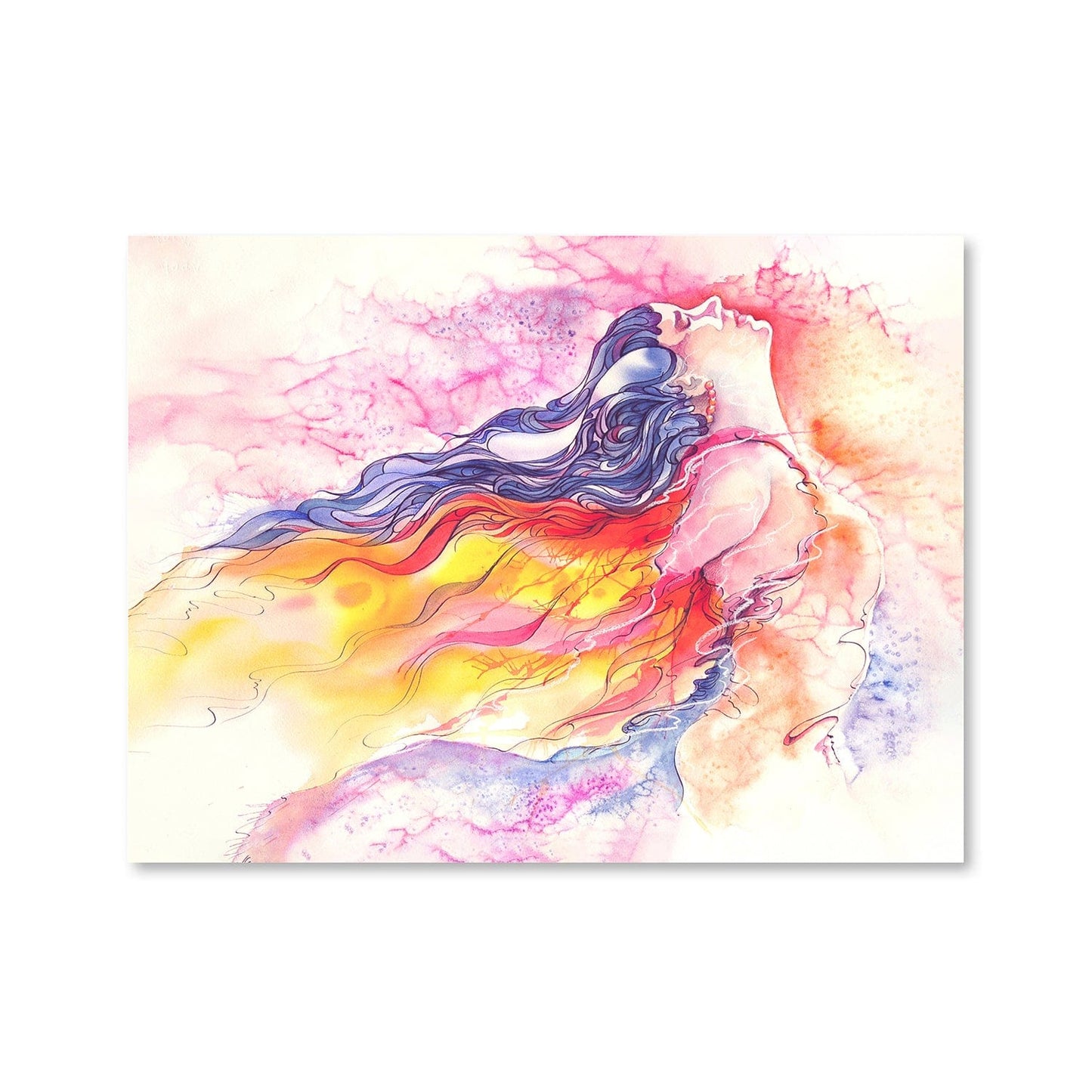 Vibrant Abstract Woman in Warm Hues - Stunning Oil Painting for Modern Decor