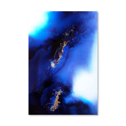 Stunning Indigo Abstract Oil Painting for Modern Home Decor