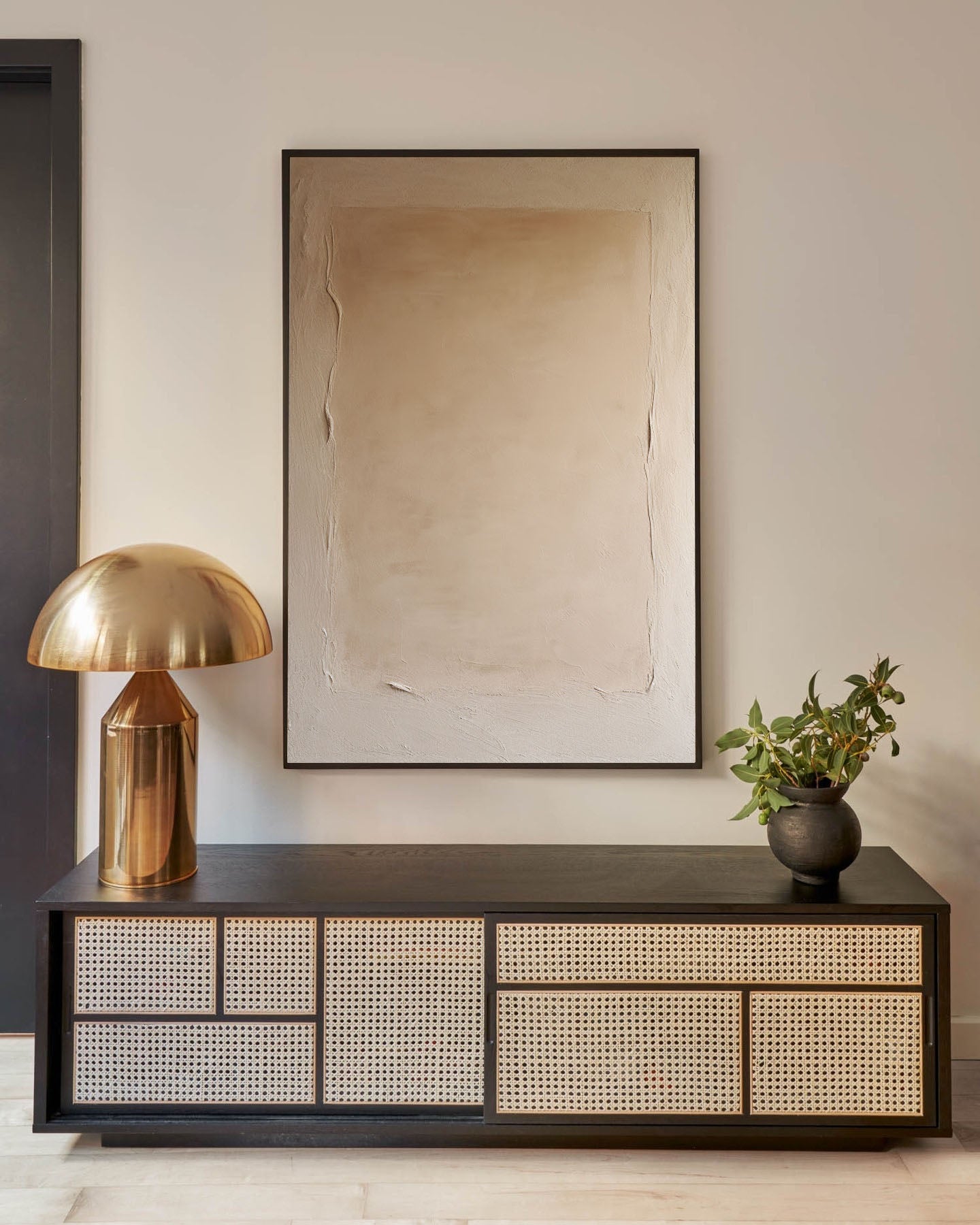Elegant Minimalist Abstract Oil Painting for Modern Home Decor