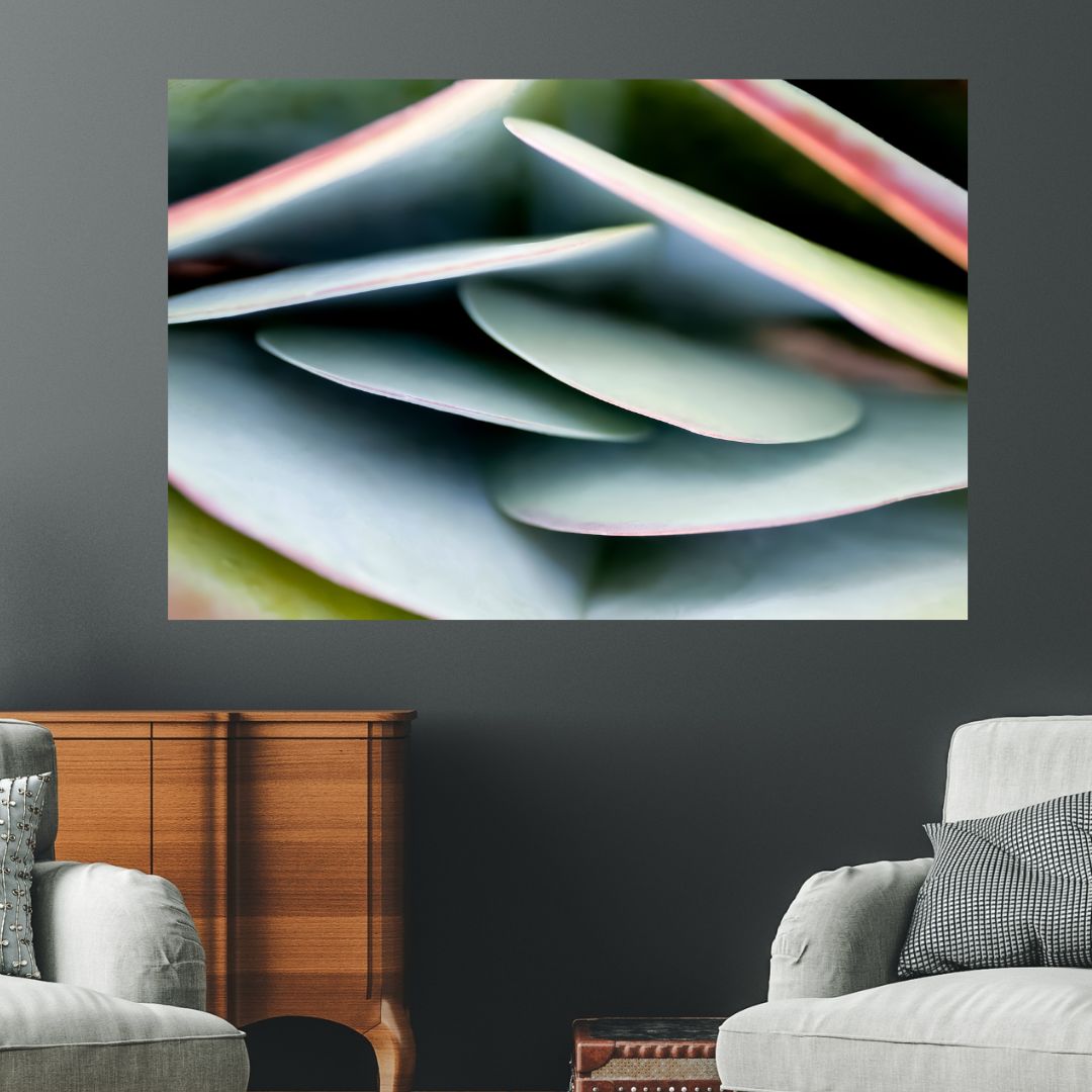 Abstract Kalanchoe Leaf Oil Painting for Modern Home Decor