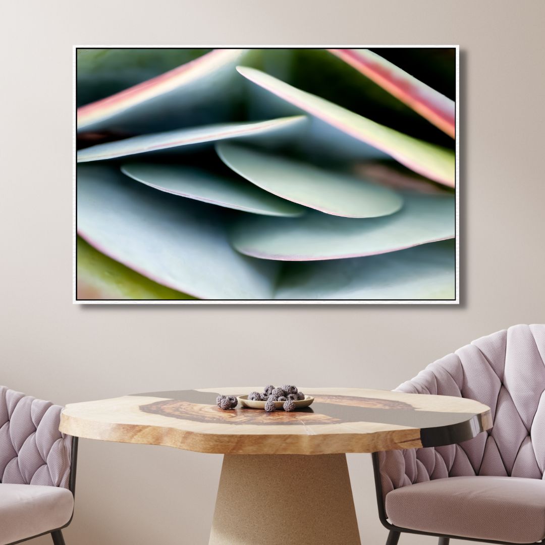 Abstract Kalanchoe Leaf Oil Painting for Modern Home Decor