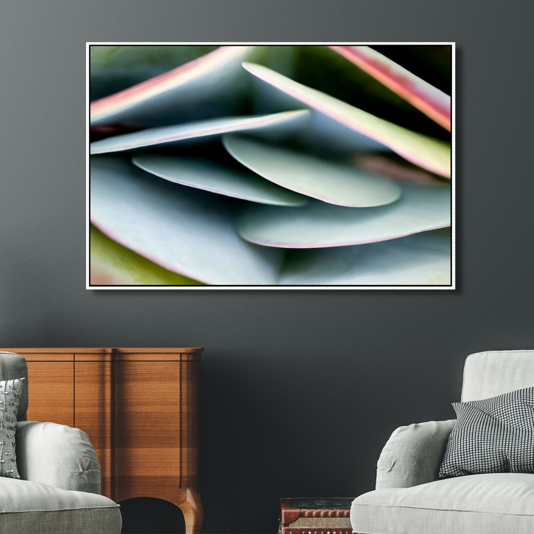 Abstract Kalanchoe Leaf Oil Painting for Modern Home Decor