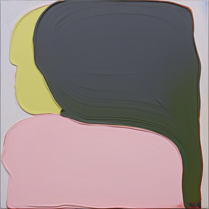 Abstract Colorful Oil Painting of Stylized Portrait with Bold Brushstrokes