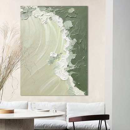 Coastal Waves California Style Texture Beach Oil Painting 146CW