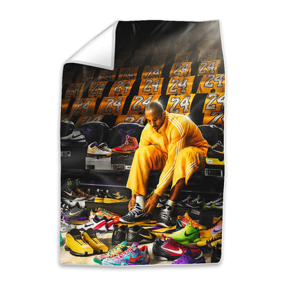 Kobe Bryant: Iconic Moment with Sneakers Oil Painting