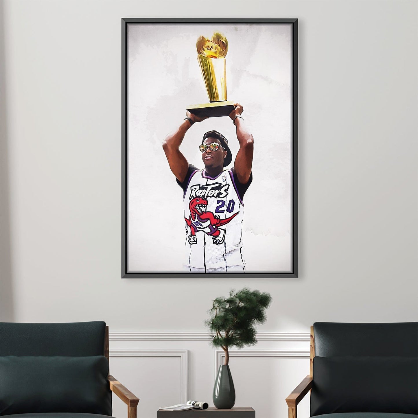 Kyle Lowry Victory Celebration Oil Painting Wall Art