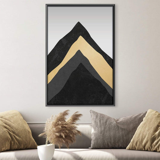 Stylish Mountain Abstract Oil Painting for Modern Home Decor