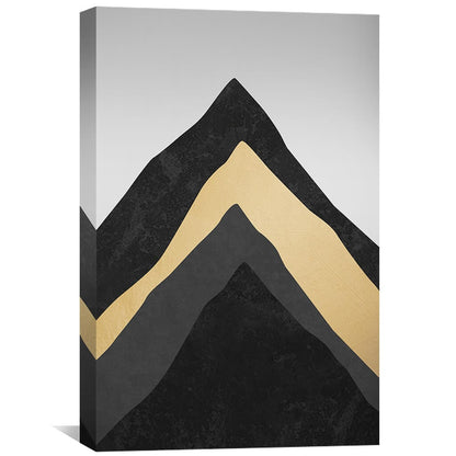 Stylish Mountain Abstract Oil Painting for Modern Home Decor