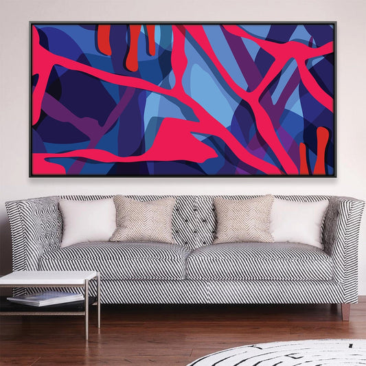 Vibrant Abstract Oil Painting for Modern Home Decor