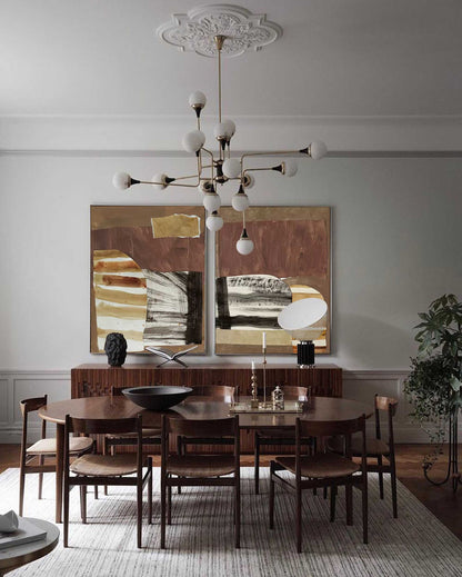 Elegant Minimalist Abstract Oil Painting for Modern Home Decor