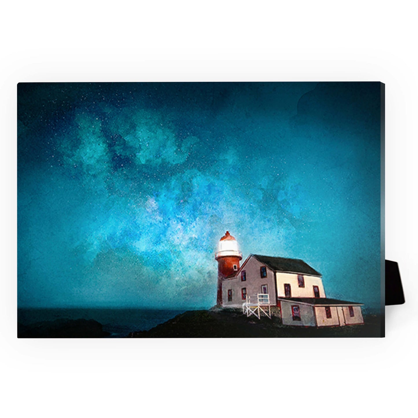 Starry Night Lighthouse Canvas Art – Coastal Home Decor