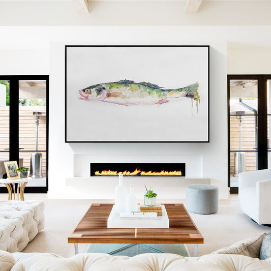 Nature's Beauty: Stunning Oil Painting of a Colorful Freshwater Fish