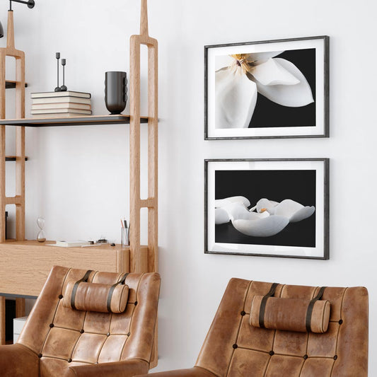 Elegant Magnolia Oil Paintings - Modern Floral Art for Home Décor