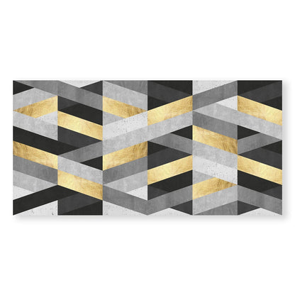 Geometric Marble and Gold Wall Art for Modern Home Decor