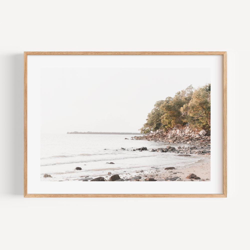 Serene Mindil Beach Oil Painting - Tranquil Coastal Landscape Art