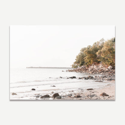 Serene Mindil Beach Oil Painting - Tranquil Coastal Landscape Art