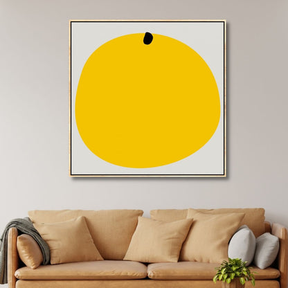 Vibrant Yellow Abstract Geometric Art for Modern Home Decor