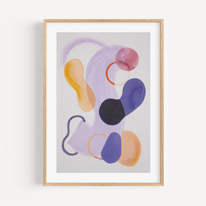Colorful Abstract Oil Painting for Contemporary Home Decor
