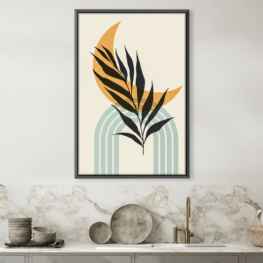 Contemporary Floral Abstract Canvas Art for Modern Home Decor