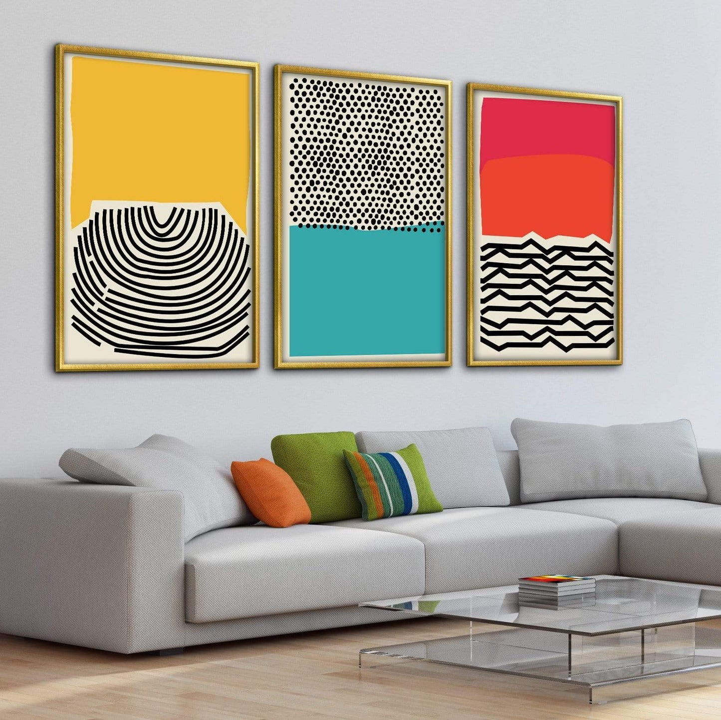 Dynamic Abstract Ocean Waves Art for Modern Home Decor