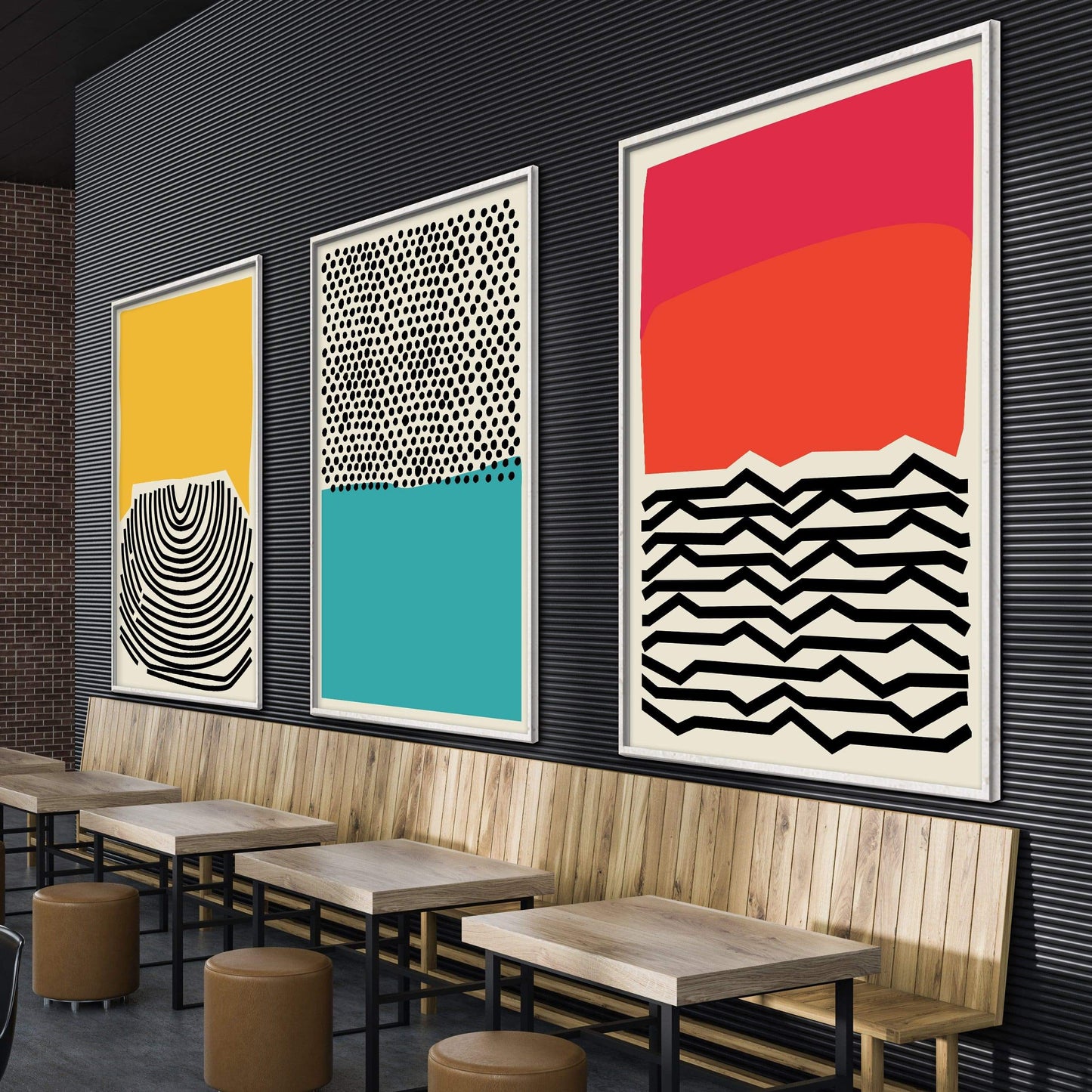 Dynamic Abstract Ocean Waves Art for Modern Home Decor