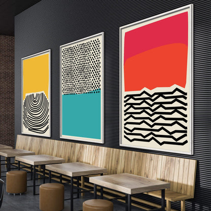Dynamic Abstract Ocean Waves Art for Modern Home Decor