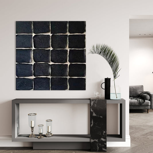 Contemporary Black Texture Art for Modern Interiors and Elegant Decor