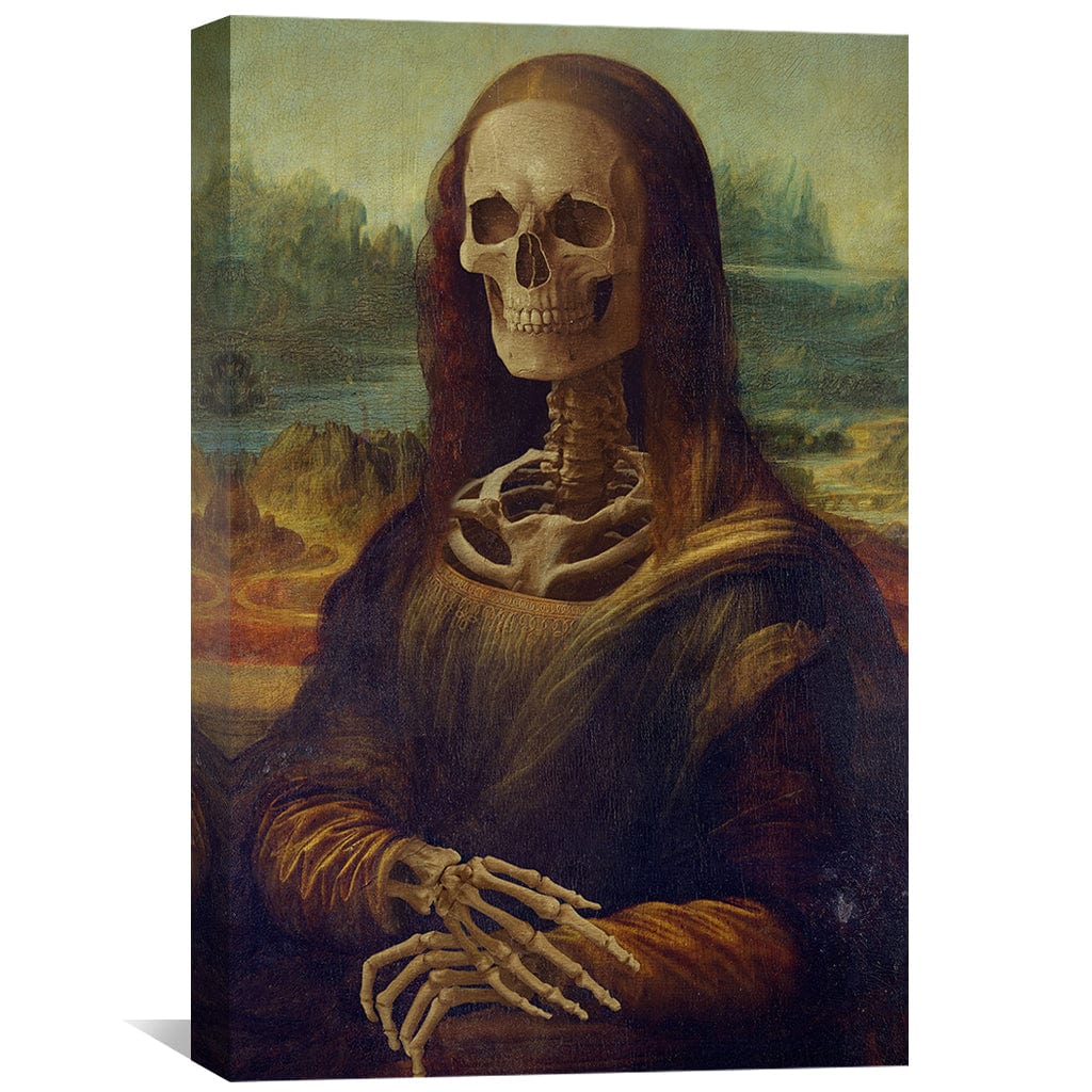 Skeleton Portrait: Artistic Fusion of Tradition and Modernity in Oil Painting