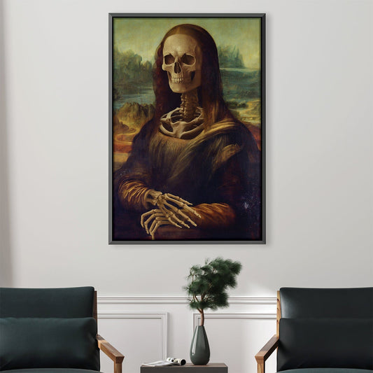 Skeleton Portrait: Artistic Fusion of Tradition and Modernity in Oil Painting