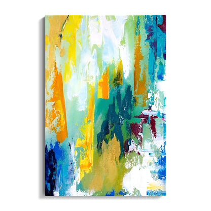 Vibrant Abstract Landscape Painting for Modern Home Décor