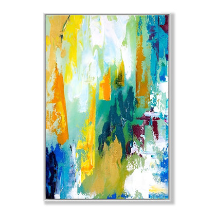 Vibrant Abstract Landscape Painting for Modern Home Décor