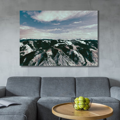 Serene Mountain Landscape Oil Painting Wall Art for Nature Lovers