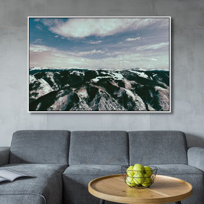 Serene Mountain Landscape Oil Painting Wall Art for Nature Lovers