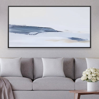 Serene Abstract Landscape Oil Painting for Modern Home Decor