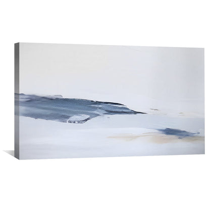 Serene Abstract Landscape Oil Painting for Modern Home Decor