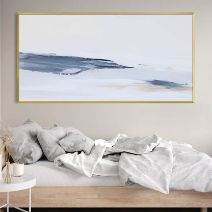 Serene Abstract Landscape Oil Painting for Modern Home Decor