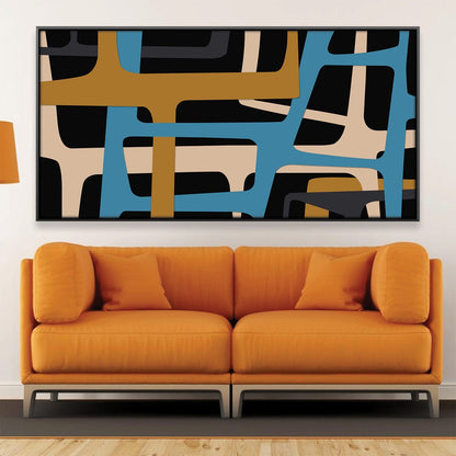 Abstract Modern Art Canvas - Colorful Geometric Design for Home Decor