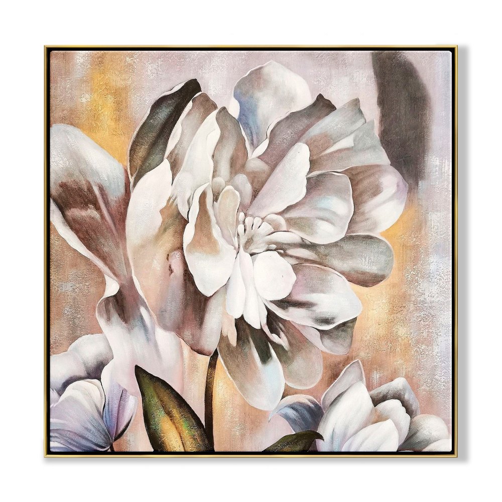 Stunning Floral Oil Painting for Elegant Home Décor and Art Lovers