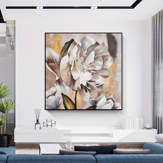 Stunning Floral Oil Painting for Elegant Home Décor and Art Lovers