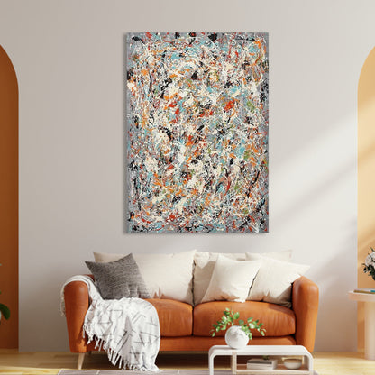 Abstract Expressionism: Vibrant Oil Painting for Modern Home Decor