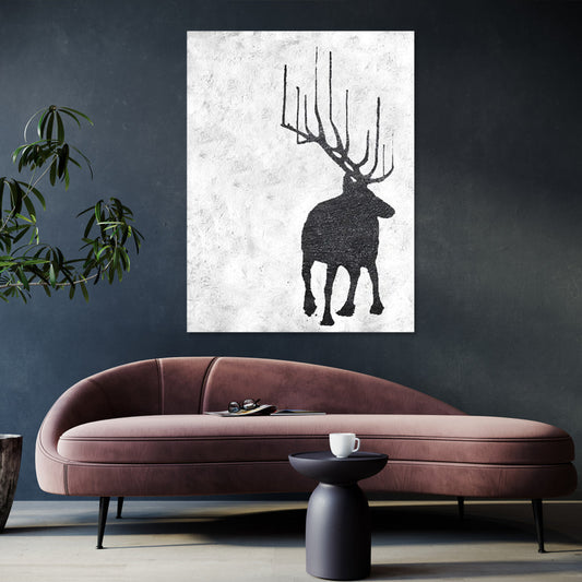 Nordic Ranger Oil Painting | Elegant Rustic Decor for Modern Homes