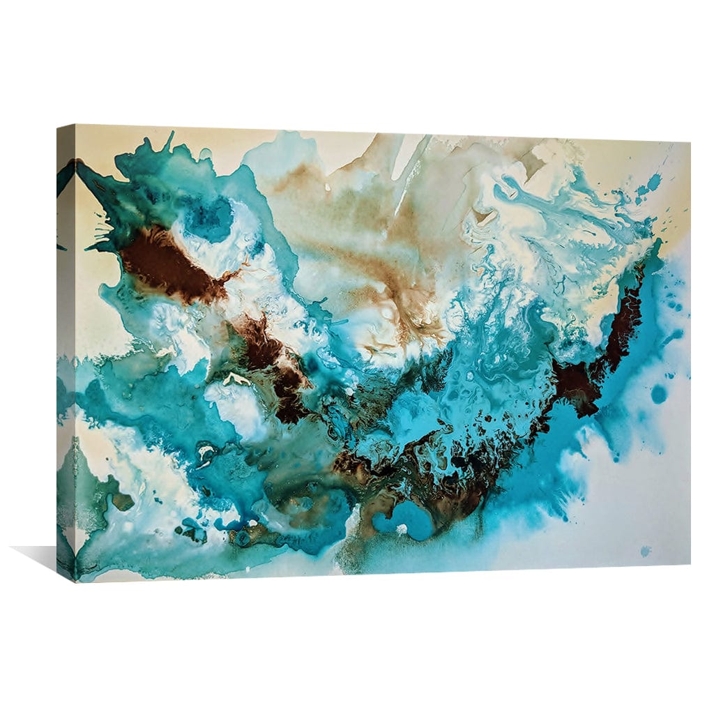 Serene Ocean Abstract Canvas Art for Tranquil Home Decor