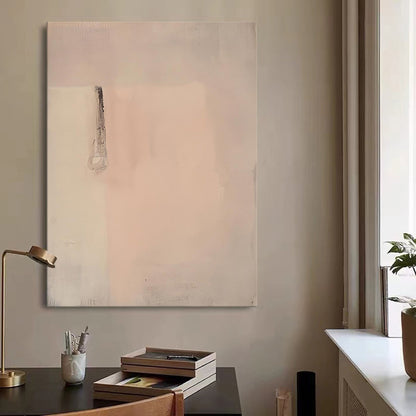 Serene Minimalist Abstract Oil Painting for Modern Home Decor