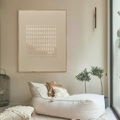 Elegant Minimalist Abstract Oil Painting for Modern Home Decor