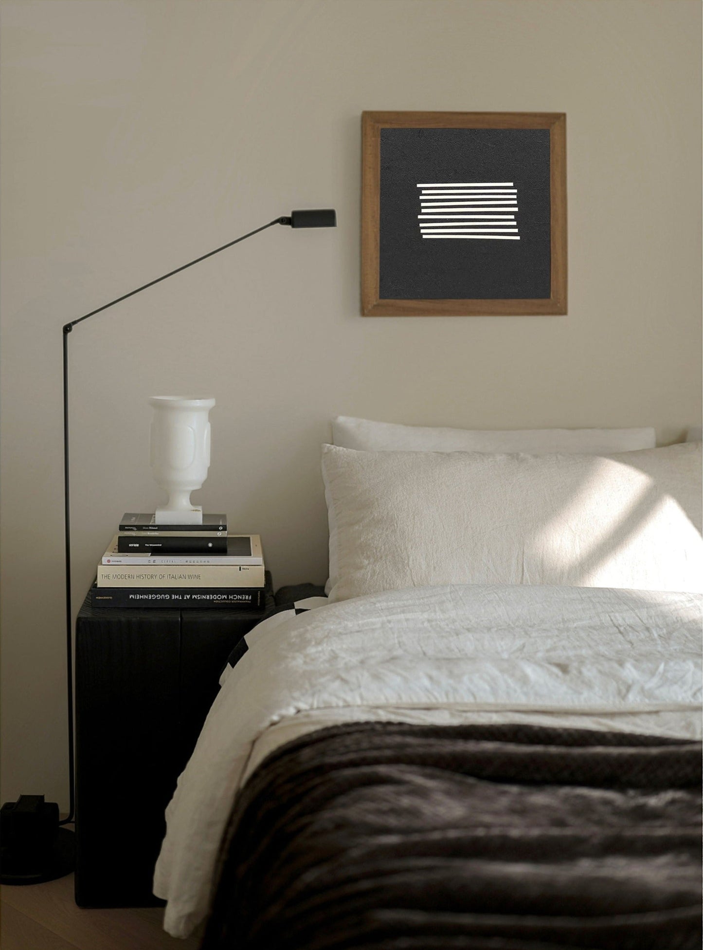 Elegant Minimalist Line Art Oil Painting for Modern Home Decor
