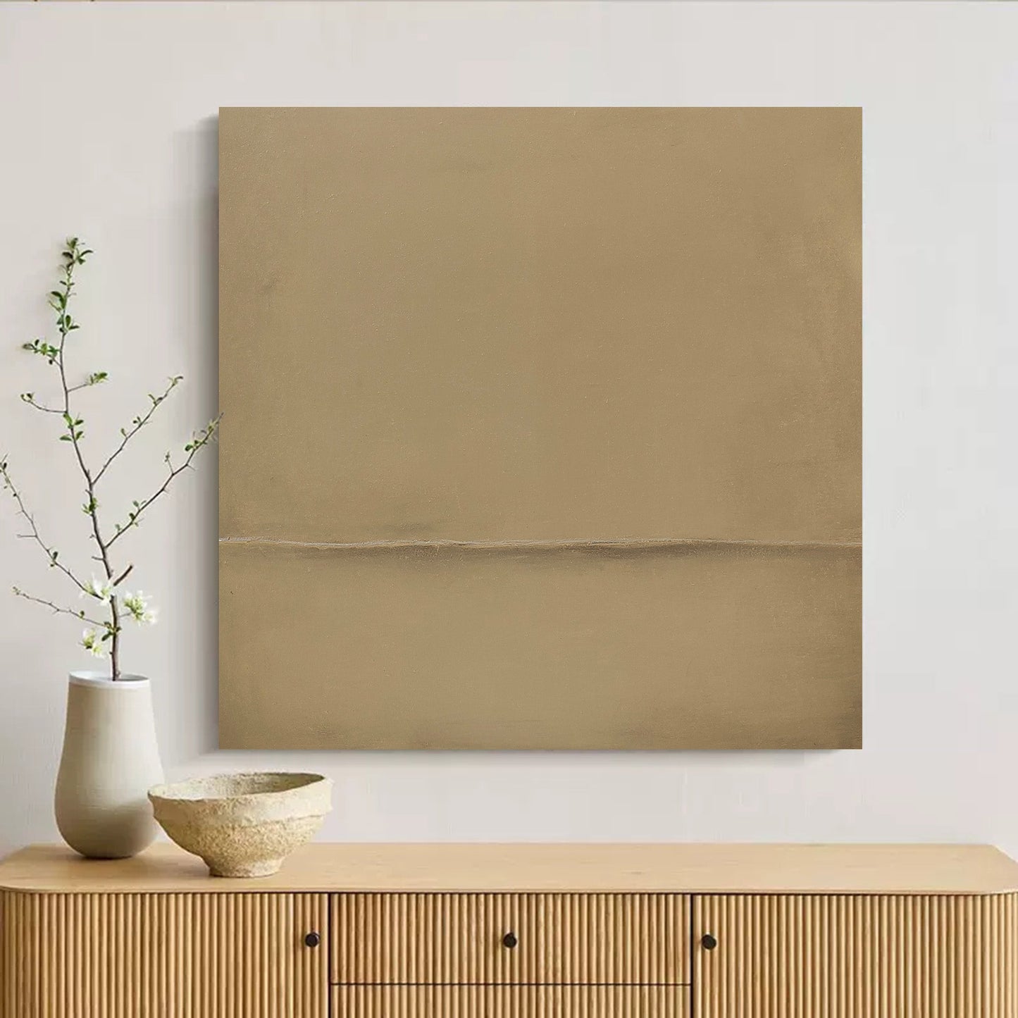 Serene Minimalist Abstract Painting for Modern Home Décor and Art Lovers